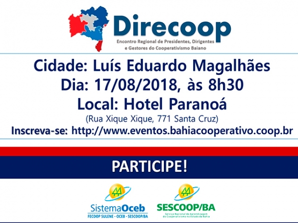 Encontro Regional de gestores do cooperativismo baiano encerra ciclo 2018 em Luís Eduardo Magalhães